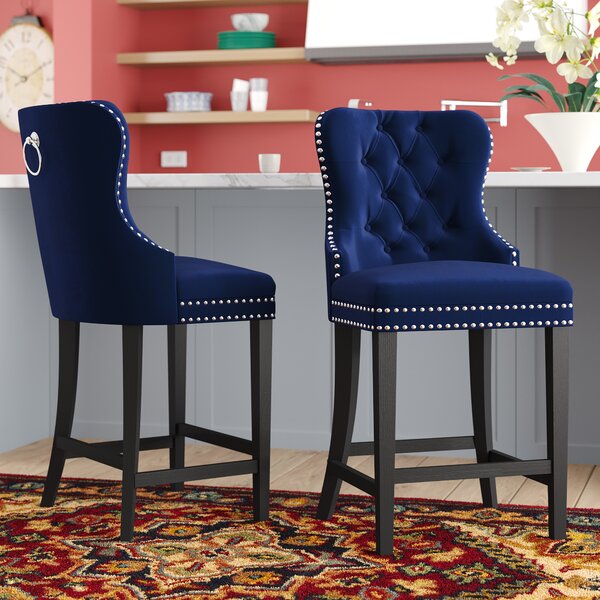 Royal blue bar outlet chairs